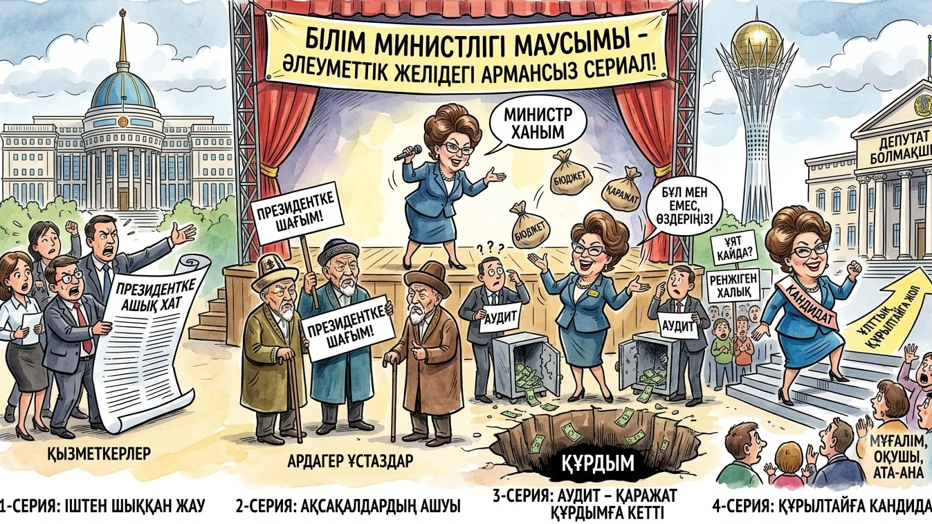 "Білім саласындағы масқара шоу": Білікті ұстаз министр Жұлдыз Сүлейменованың әрекеттерін сынап, сұмдық жазба жариялады