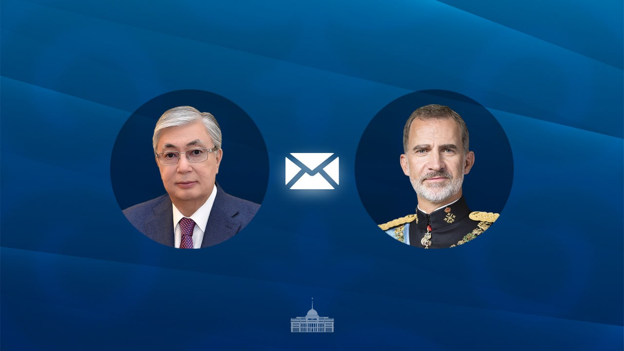 Мемлекет басшысы Испания Королі VI Фелипеге құттықтау жеделхатын жолдады